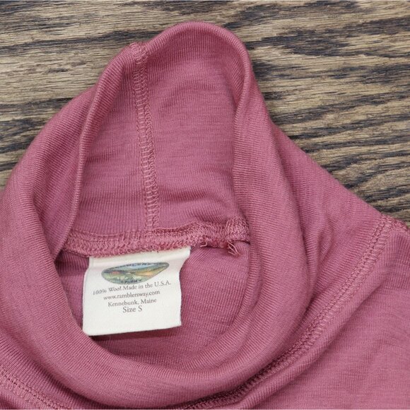 Ramblers Way Womens Knit Wool Turtleneck Long Sleeve Top Pink S - Picture 3 of 6